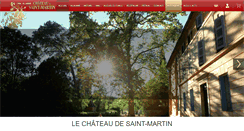 Desktop Screenshot of chateaudesaintmartin.com