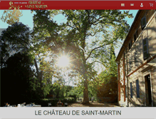 Tablet Screenshot of chateaudesaintmartin.com